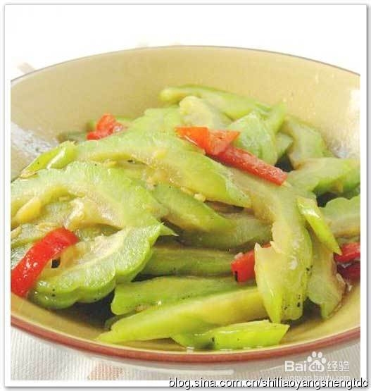 食疗养生素食菜谱：糖醋苦瓜