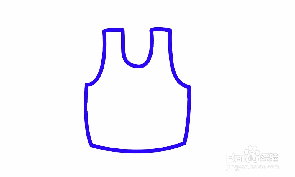 简笔画背心怎么画？