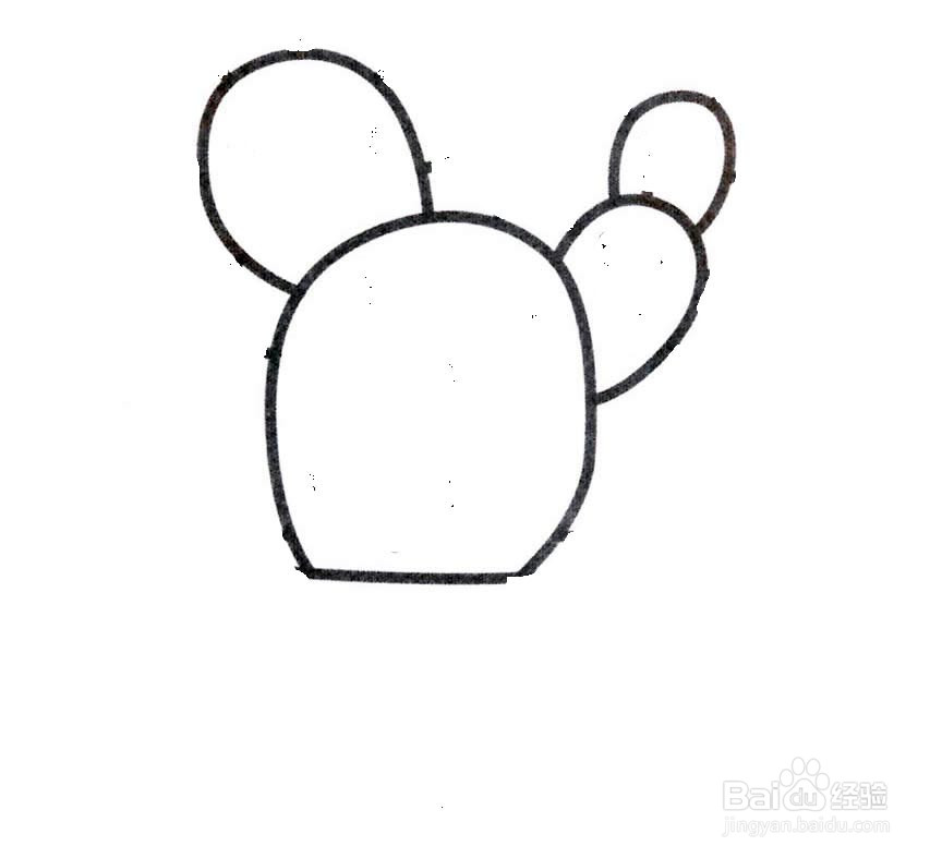 仙人掌的简笔画