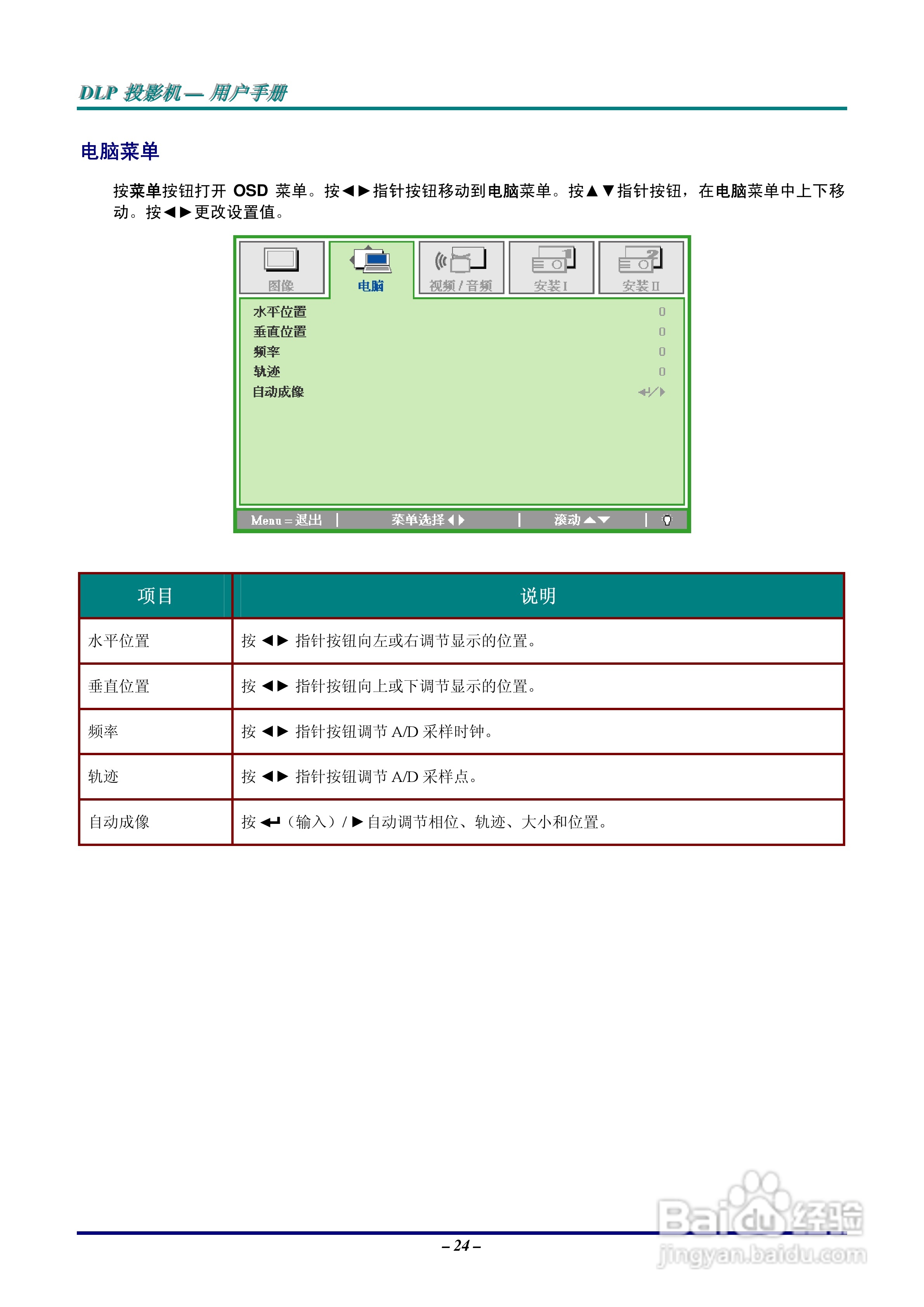 Vivitar 投影机:D326MX D326WX说明书:[3]