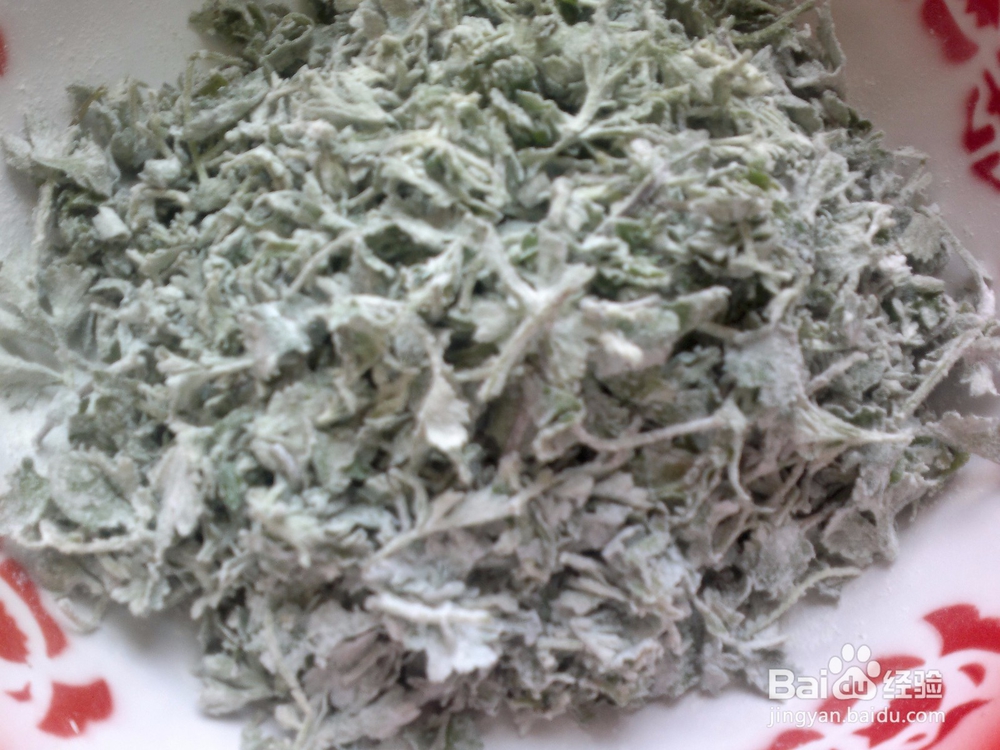 可多吃的健康减肥食品蒸艾草的做法