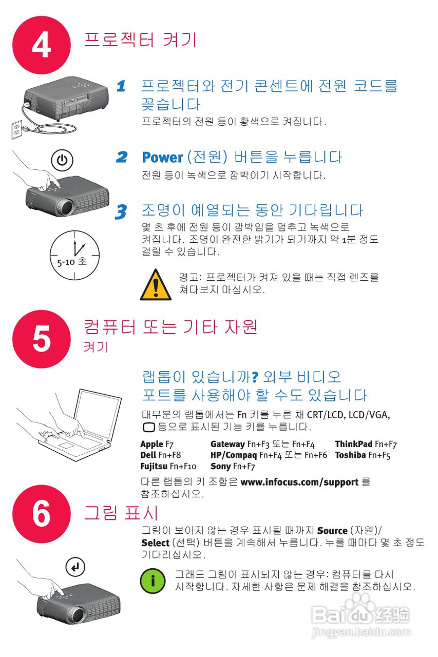 ASK Proxima M6投影机快速入门指南说明书:[6]