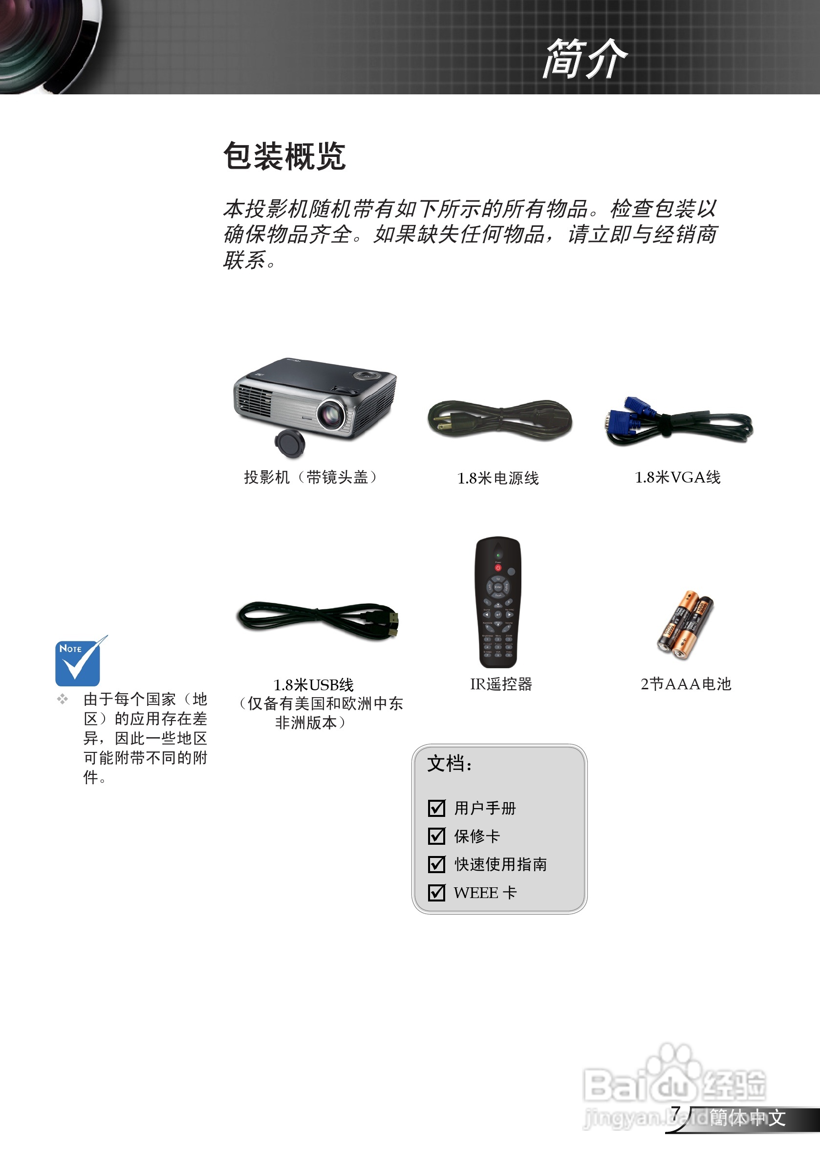 奥图码 DP7130投影机说明书:[1]