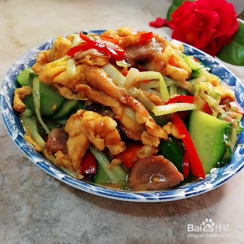 鸡蛋炒瘦肉的家常做法