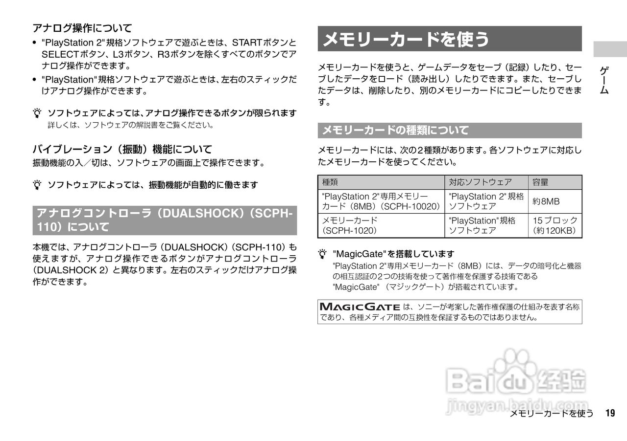SONY SCPH-70000超薄陶瓷白PS2主机说明书:[2]