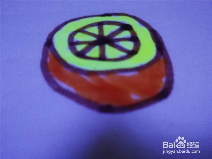 怎么样用简笔画画橙子