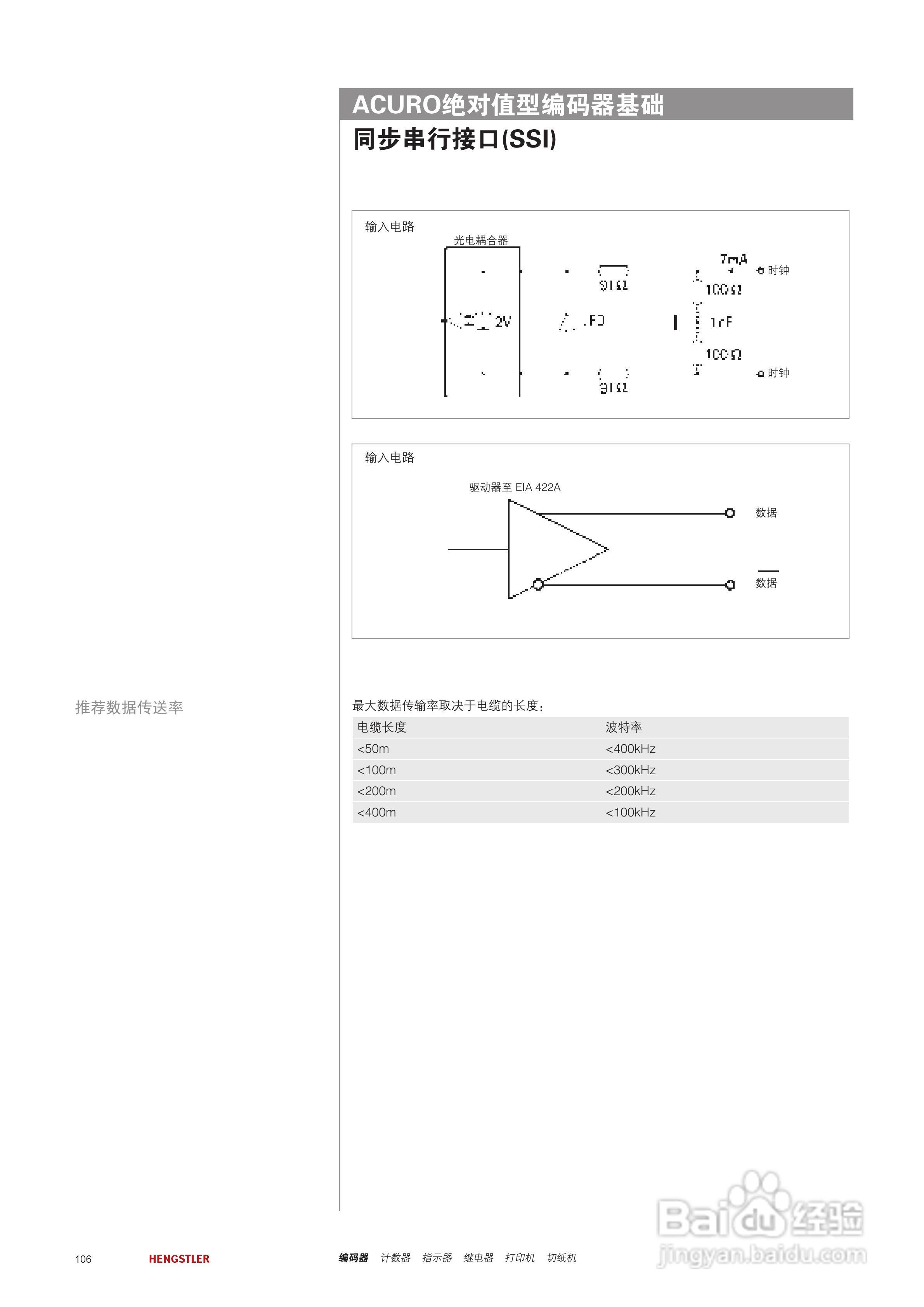 Hengstler 绝对值型编码器产品说明书:[11]