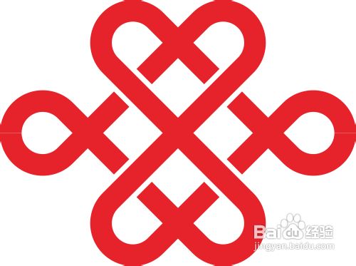 中国联通LOGO标志的画法