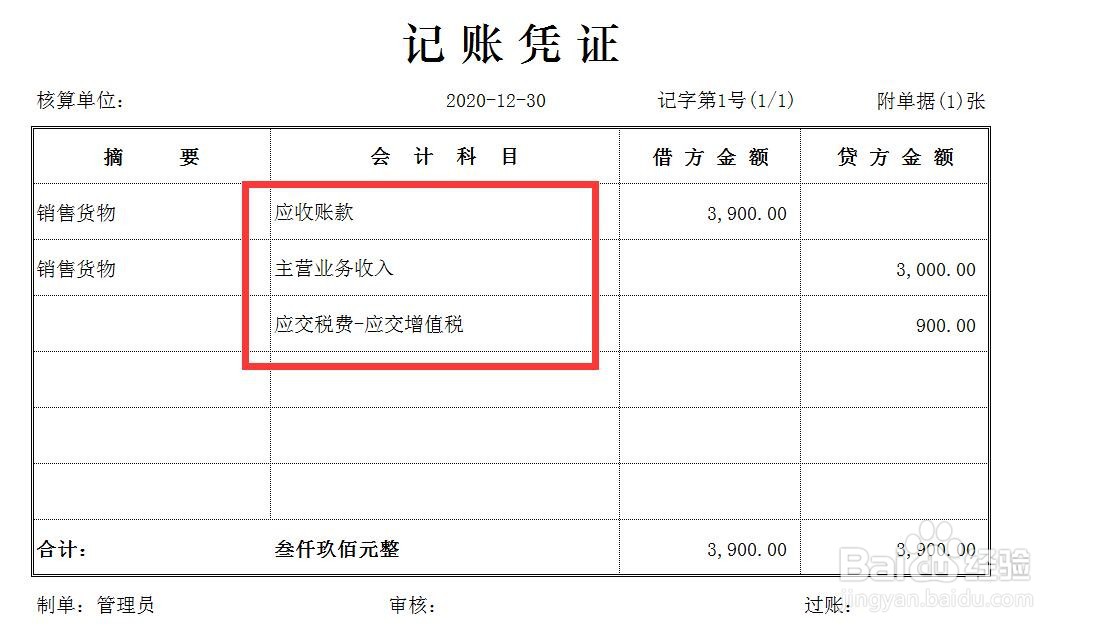 小规模纳税人开具的销项发票如何做分录