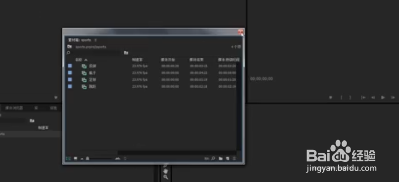 如何使用premiere对项目面板深入和解释素材