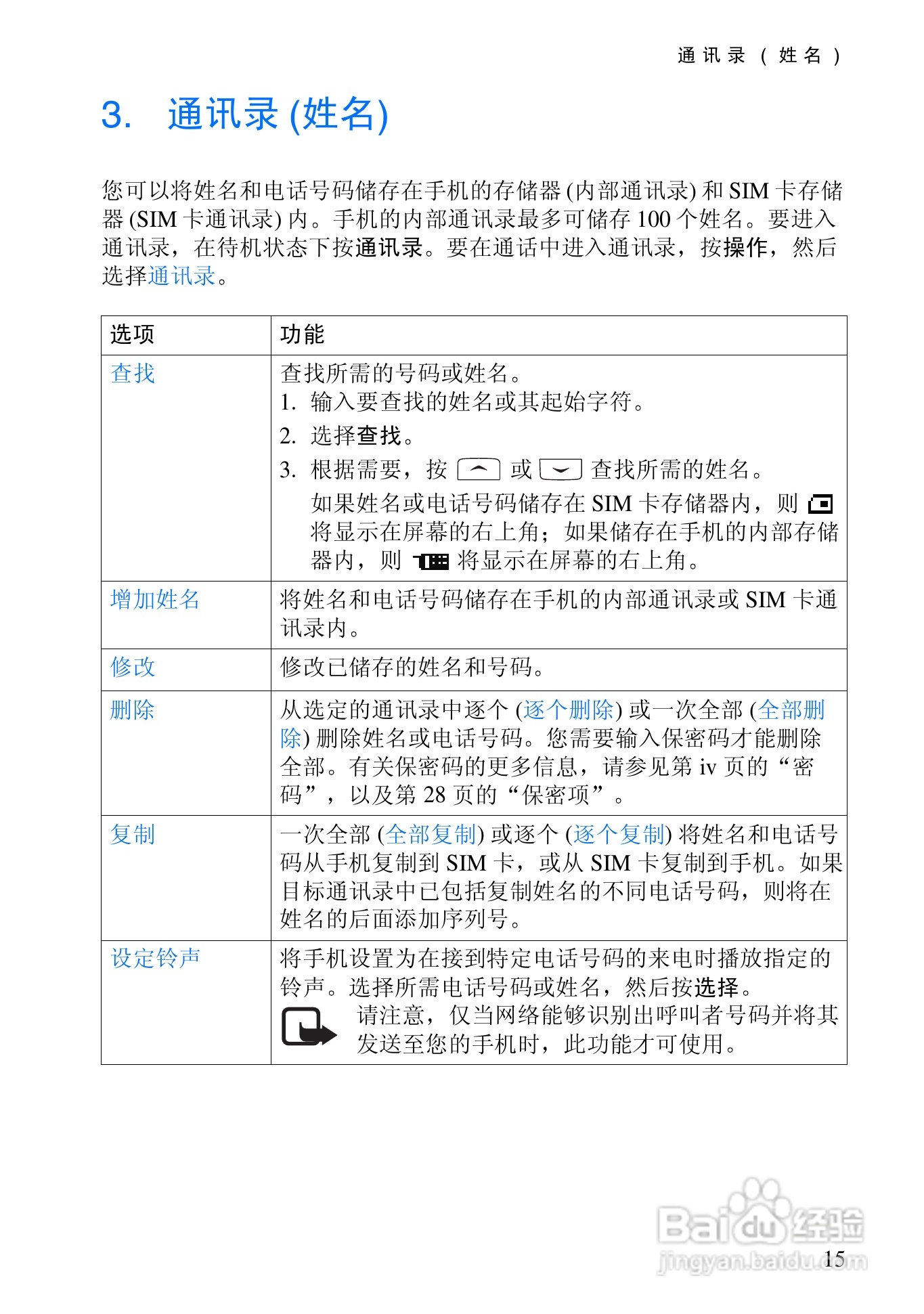 诺基亚2110手机使用说明书:[3]