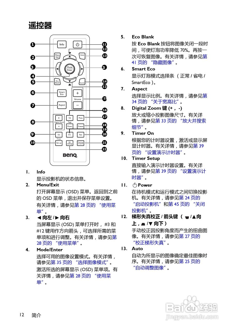 BenQ BS5627B投影机使用说明书:[2]