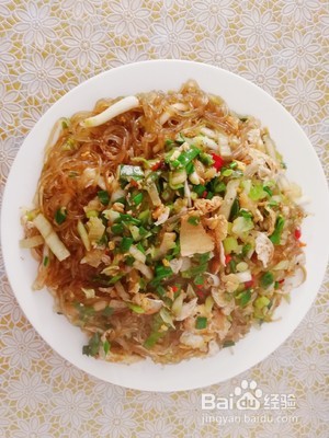 鸡蛋炒粉丝的做法