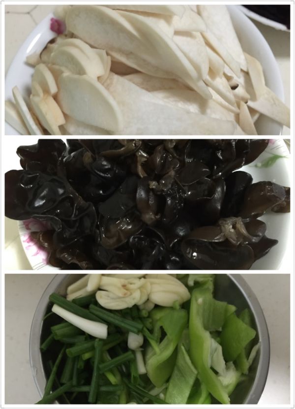 杏鲍菇炒黑木耳