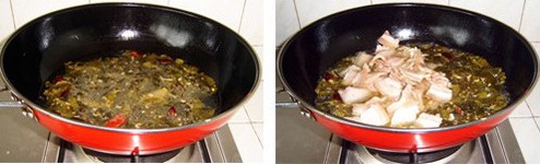 泡菜炒白肉的做法