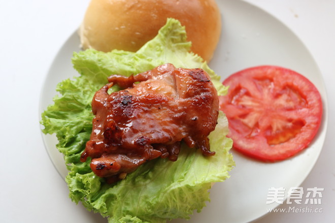 叉烧鸡腿堡的做法