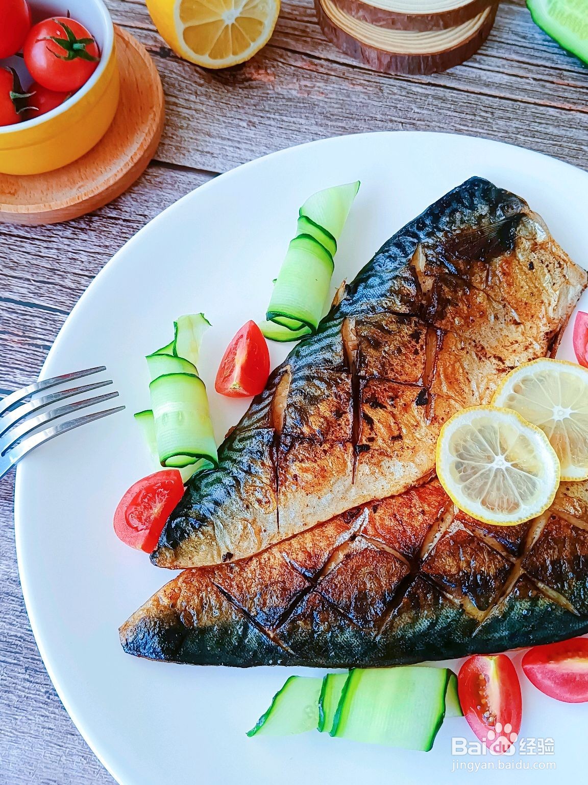 柠檬香煎青花鱼的做法