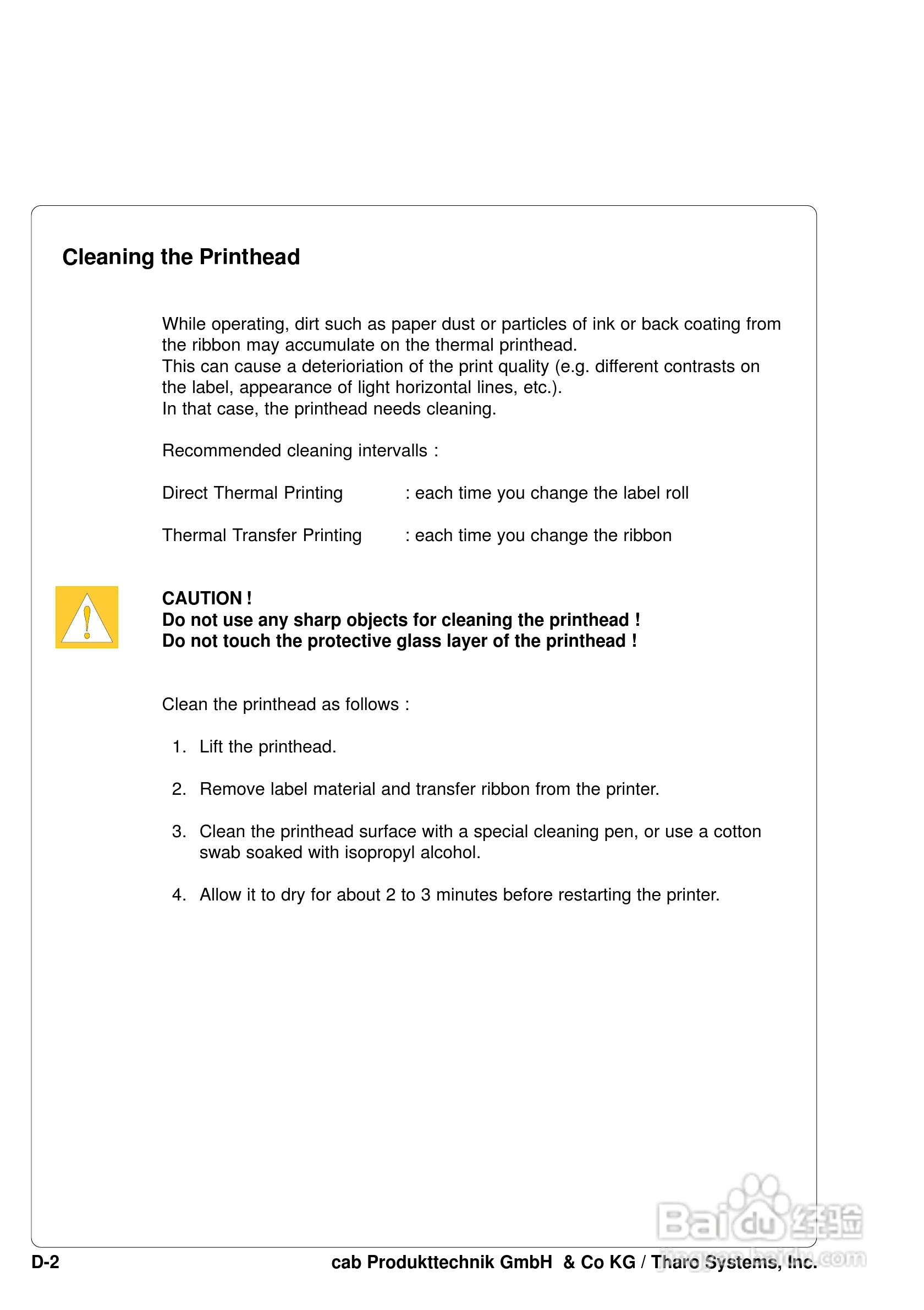 cab A8200打印机使用说明书:[13]