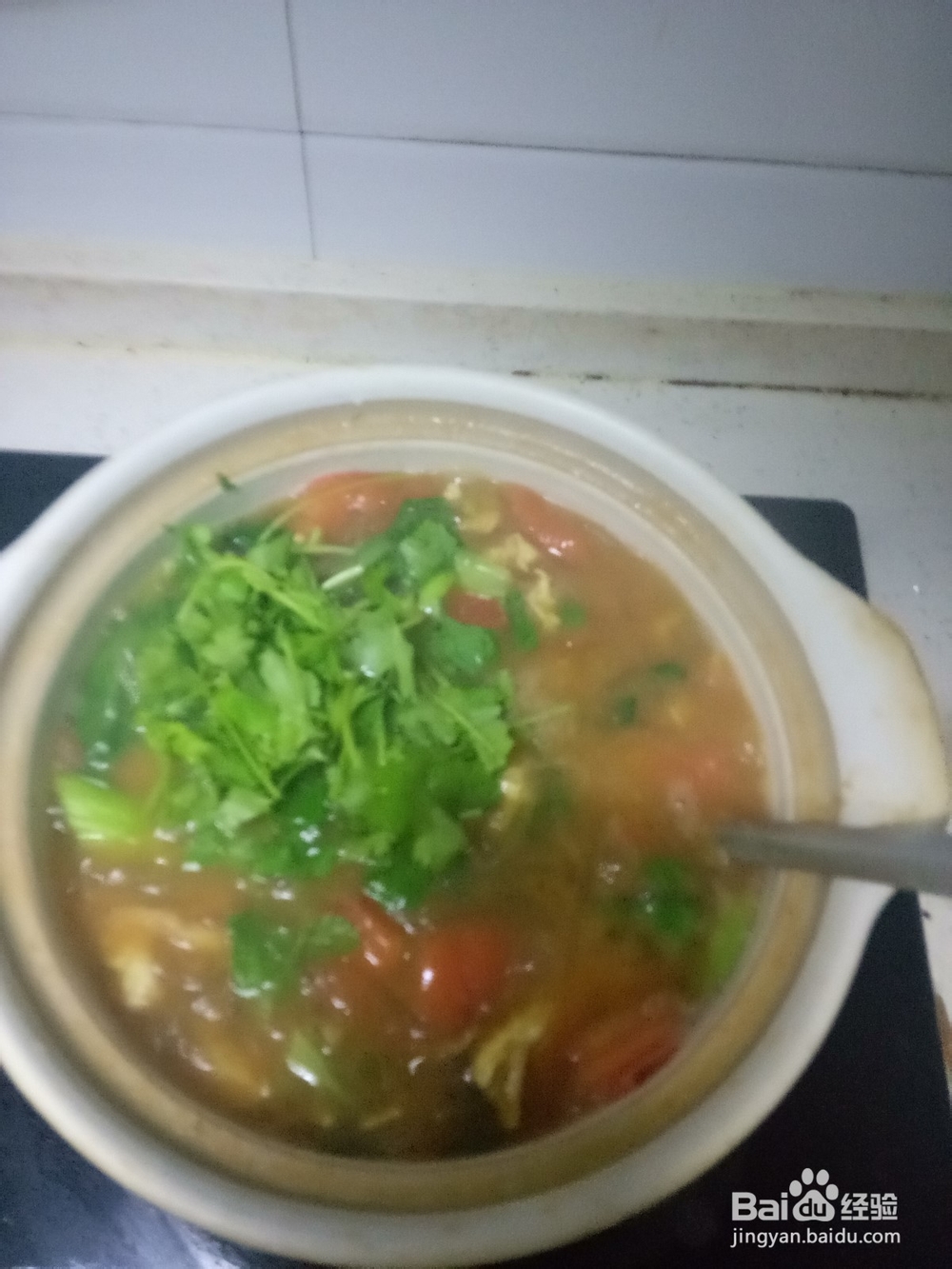 西红柿粉条鸡蛋汤