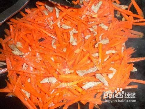 胡萝卜丝炒肉
