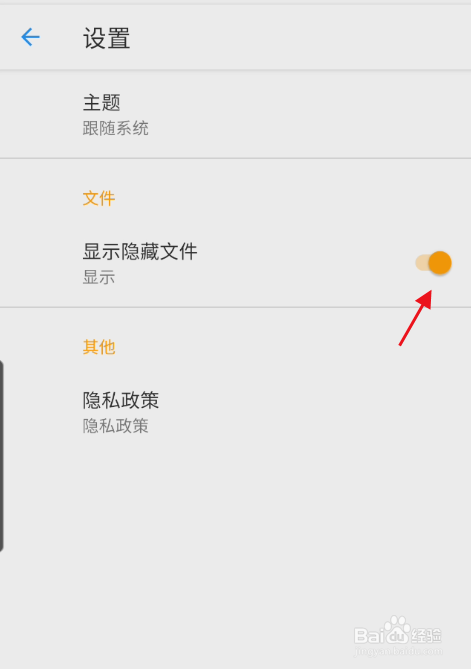 极致工具箱APP如何设置显示隐藏文件