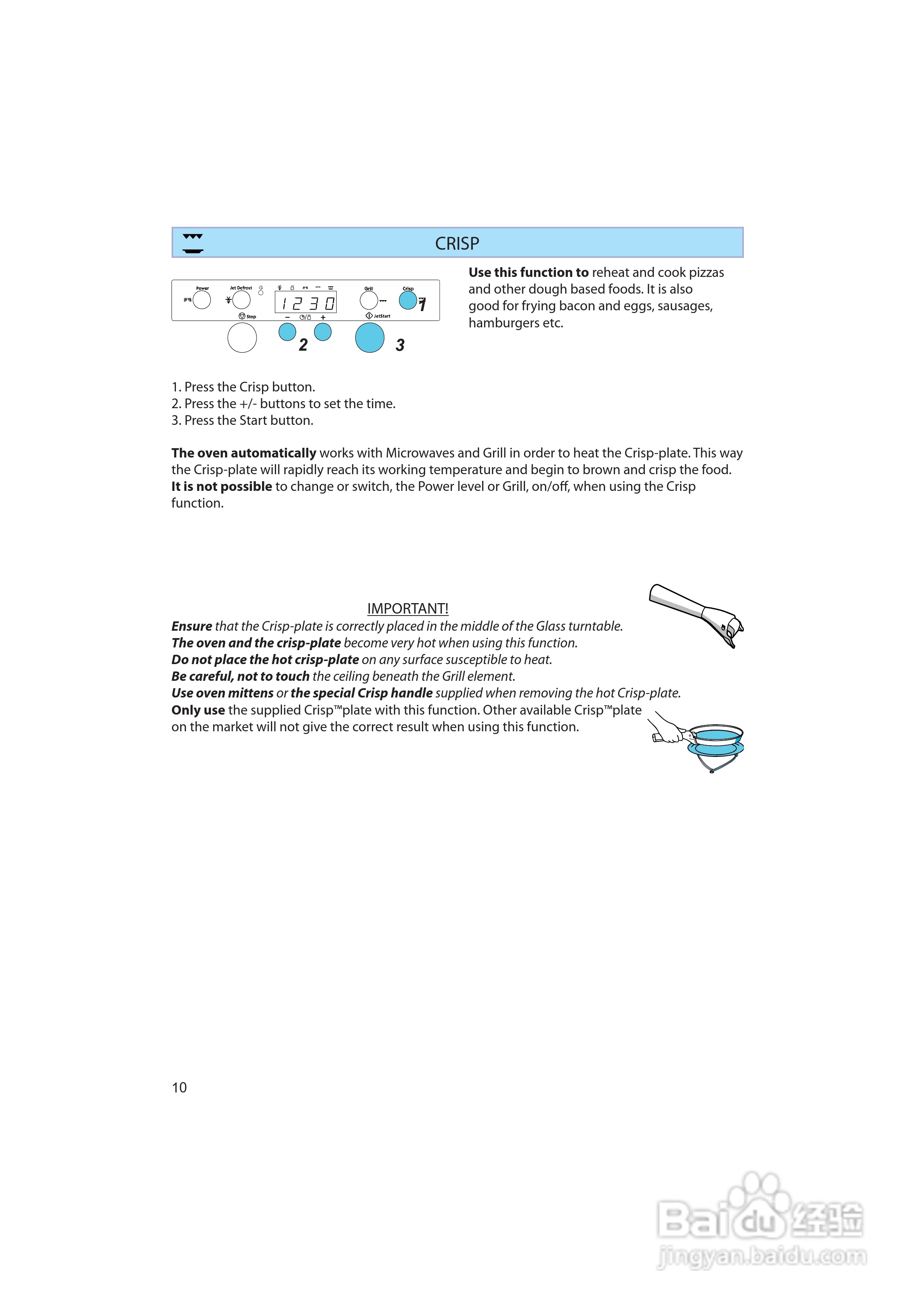 惠而浦AMW480/IX内置式微波炉用户手册