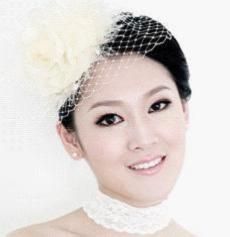 秀出时尚感的明媚新娘妆容