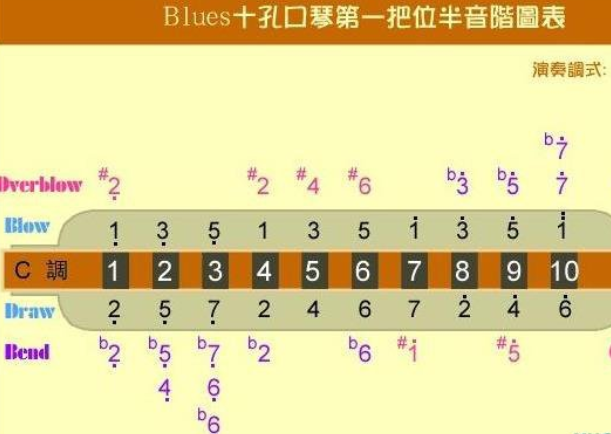 C调布鲁斯口琴友谊地久天长BD谱