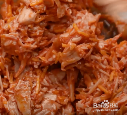 鸡肉辣酱玉米卷