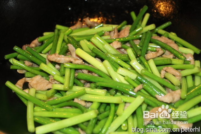 家常菜之蒜苔炒肉