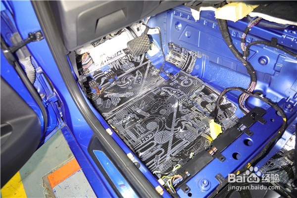 宝马16款328i胎噪隔音处理过程分享