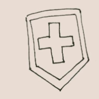 手绘简笔画之盾牌的画法