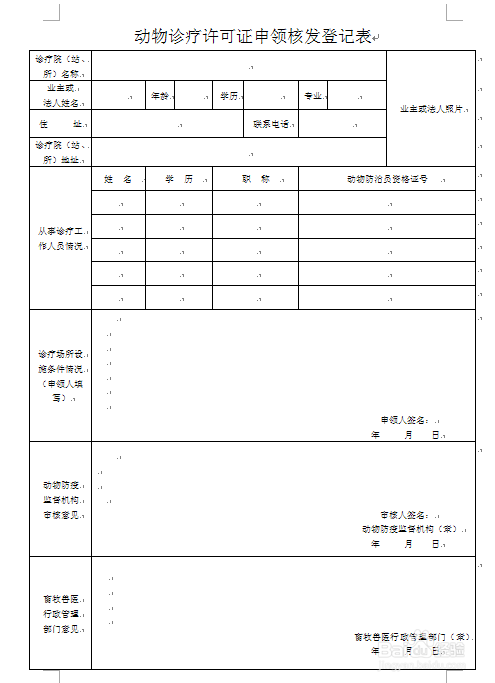 动物诊疗许可--办理