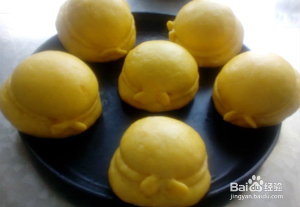 花式馒头——南瓜草帽馒头