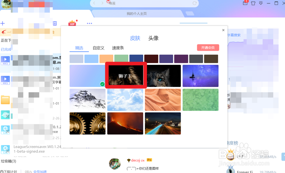 如何对迅雷下载软件进行皮肤设置