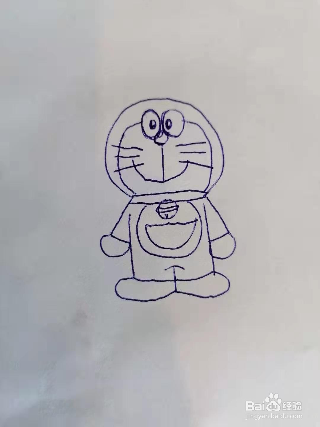 怎么画一个哆啦A梦#校园分享#