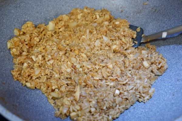 杏鲍菇酱油炒饭