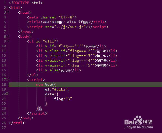 如何使用Vue.js2中的v-else-if指令判断条件