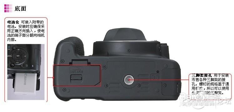 佳能单反相机入门——单反各部分名称及功能介绍