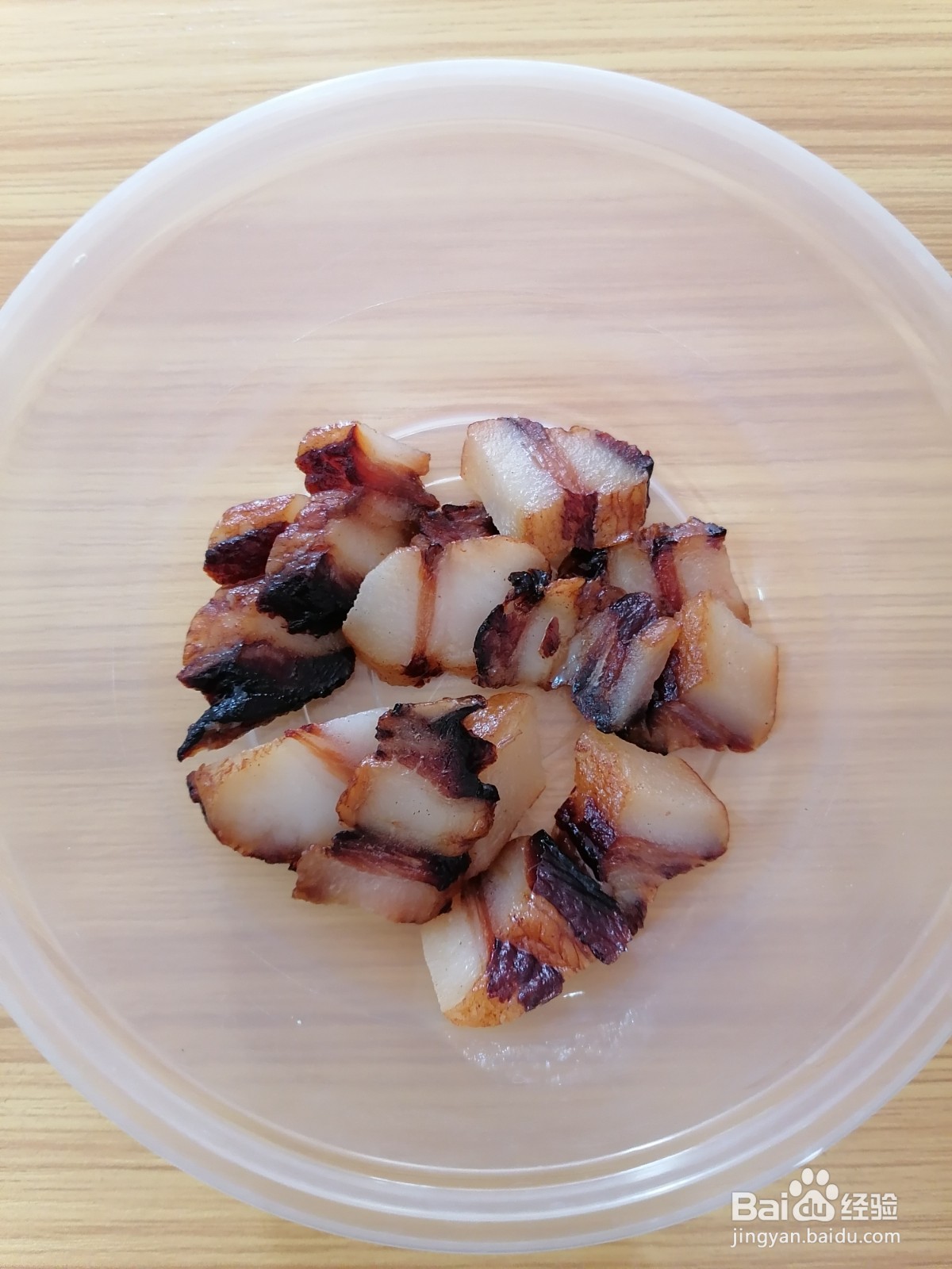 芥蓝炒腊肉糙米饭-心情便当