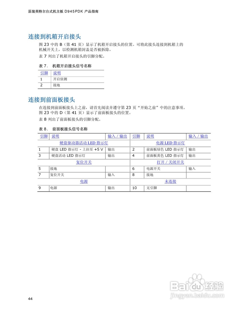 Intel D945PDK主板说明书:[5]