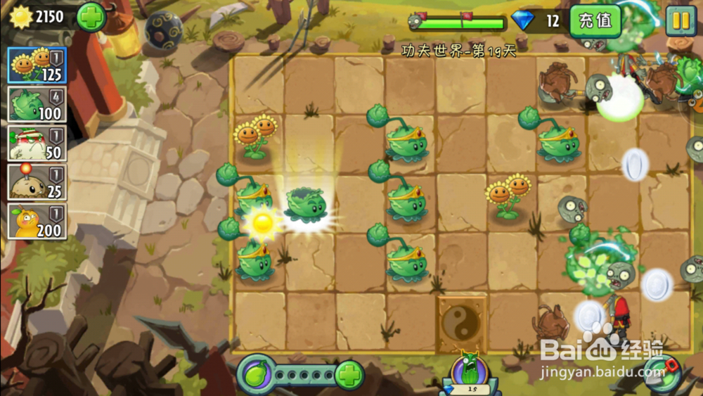 植物大战僵尸2功夫世界19天攻略