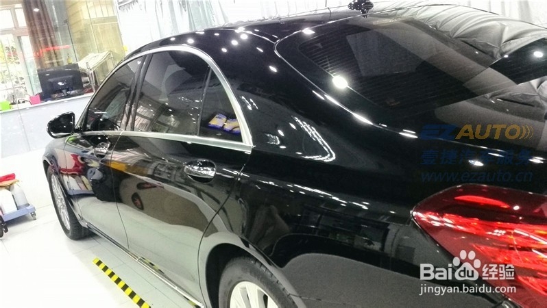 汽车美容 奔驰S400L汽车美容镀晶保养