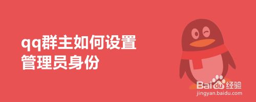 qq群主如何设置管理员身份
