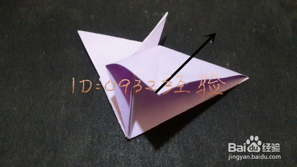 折纸制作：[3]心形纸鹤折纸