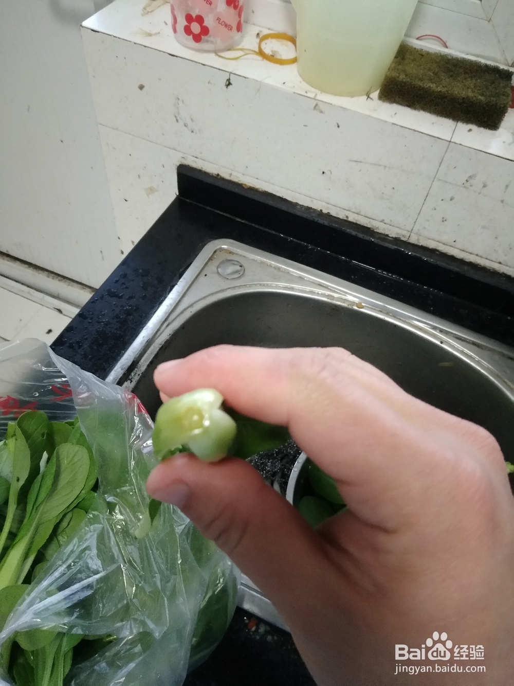 小青菜一手撵开法