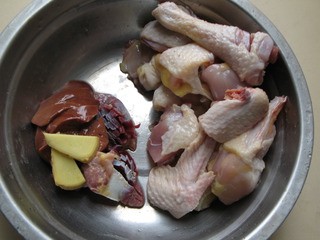 蚝油花菇焖鸡杂