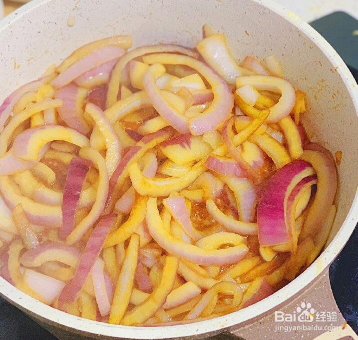 洋葱炒鸡蛋的做法