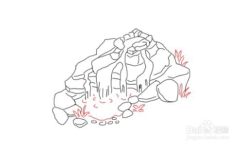 瀑布泉怎么画