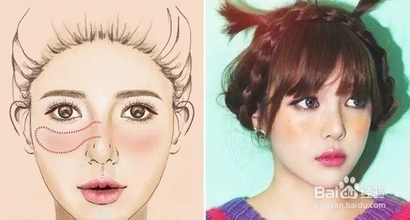 耳朵也要画腮红?